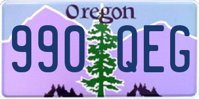 OR license plate 990QEG