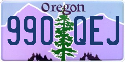 OR license plate 990QEJ