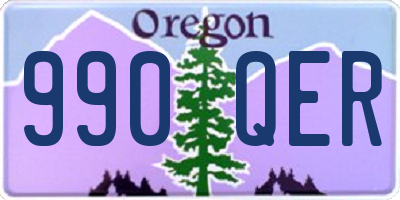 OR license plate 990QER