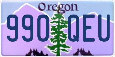 OR license plate 990QEU