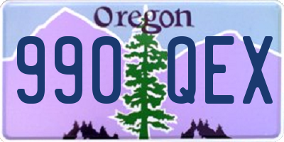 OR license plate 990QEX