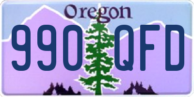 OR license plate 990QFD
