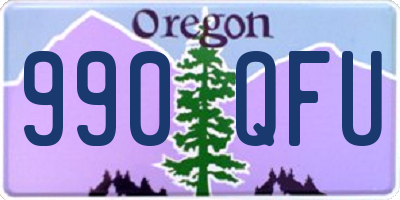 OR license plate 990QFU