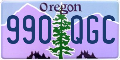 OR license plate 990QGC