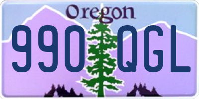 OR license plate 990QGL