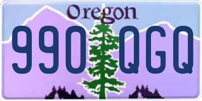 OR license plate 990QGQ