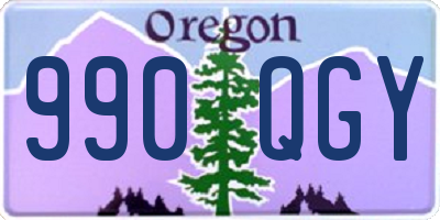 OR license plate 990QGY