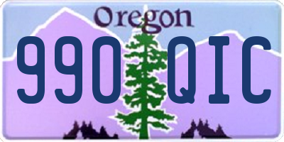 OR license plate 990QIC
