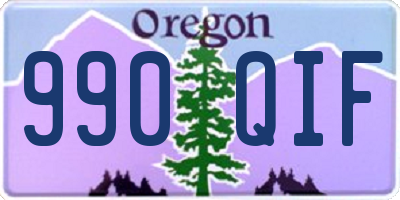 OR license plate 990QIF