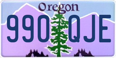 OR license plate 990QJE