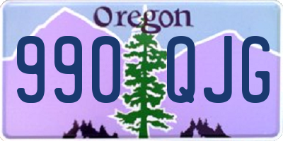 OR license plate 990QJG