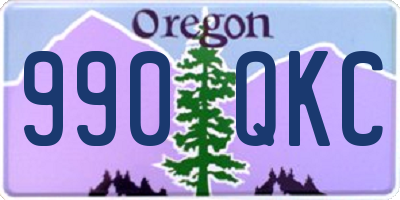 OR license plate 990QKC