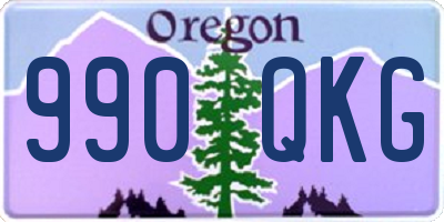 OR license plate 990QKG