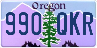 OR license plate 990QKR