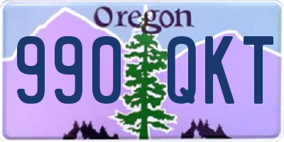 OR license plate 990QKT
