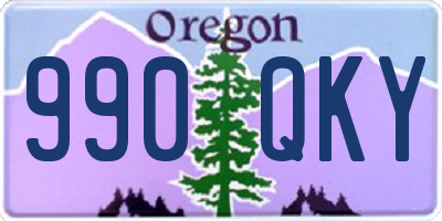 OR license plate 990QKY