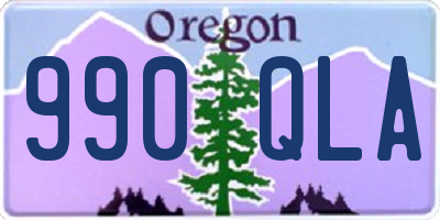 OR license plate 990QLA