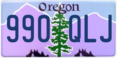 OR license plate 990QLJ