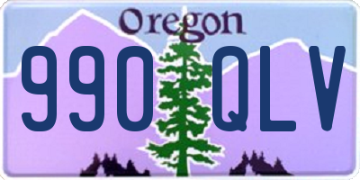 OR license plate 990QLV