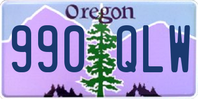 OR license plate 990QLW