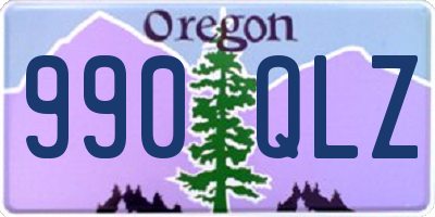 OR license plate 990QLZ