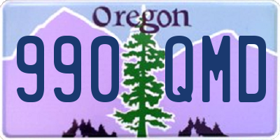OR license plate 990QMD
