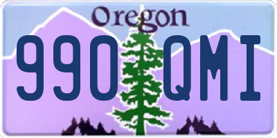 OR license plate 990QMI