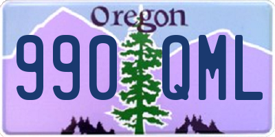 OR license plate 990QML