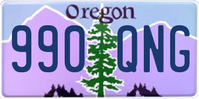 OR license plate 990QNG