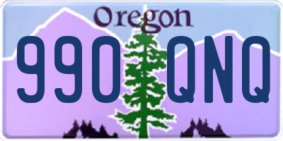 OR license plate 990QNQ