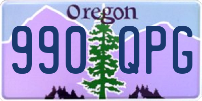 OR license plate 990QPG