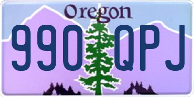 OR license plate 990QPJ