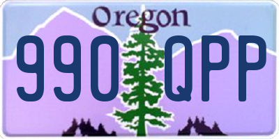 OR license plate 990QPP