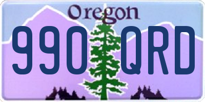 OR license plate 990QRD