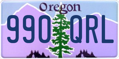 OR license plate 990QRL