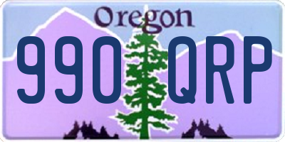 OR license plate 990QRP