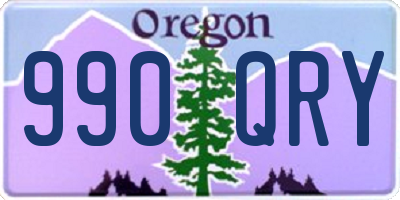 OR license plate 990QRY