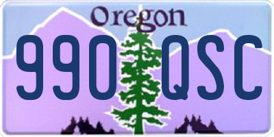 OR license plate 990QSC