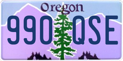 OR license plate 990QSE