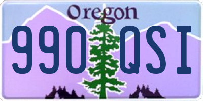 OR license plate 990QSI