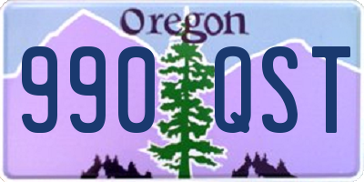 OR license plate 990QST