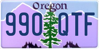 OR license plate 990QTF