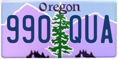 OR license plate 990QUA