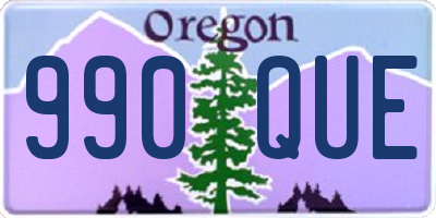 OR license plate 990QUE