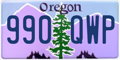 OR license plate 990QWP
