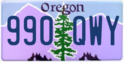 OR license plate 990QWY