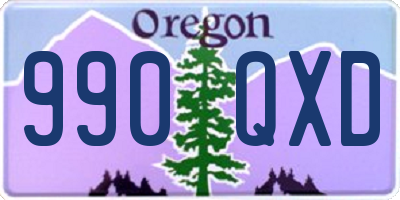 OR license plate 990QXD
