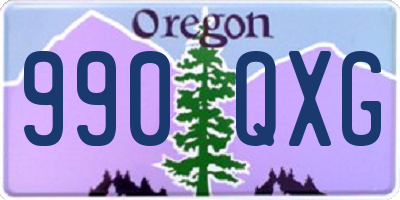 OR license plate 990QXG