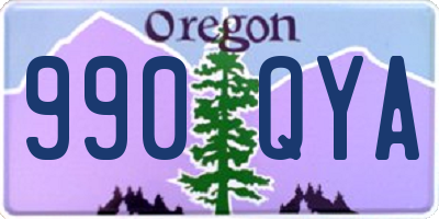 OR license plate 990QYA