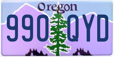 OR license plate 990QYD